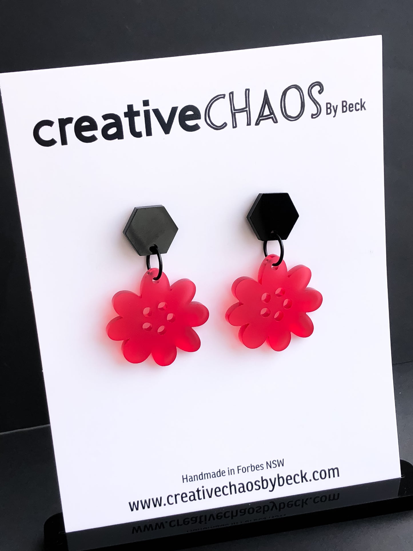 Chaos Acrylic Flower Dangle (15)