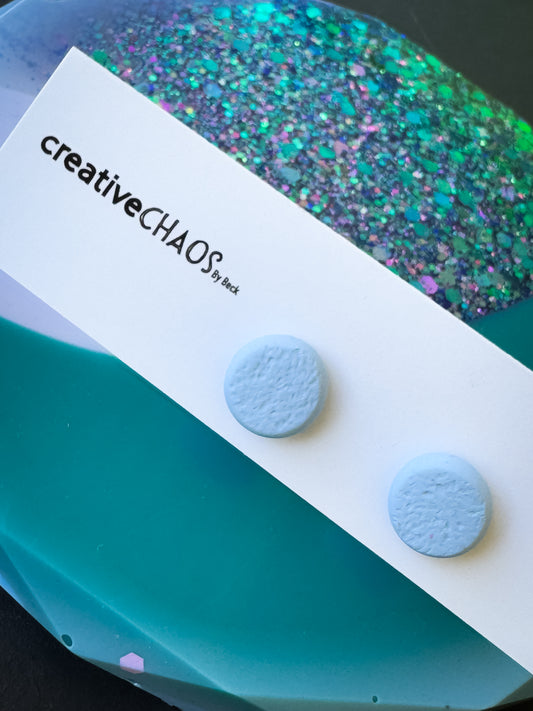 Midi Rounded Clay Stud Earrings (92)