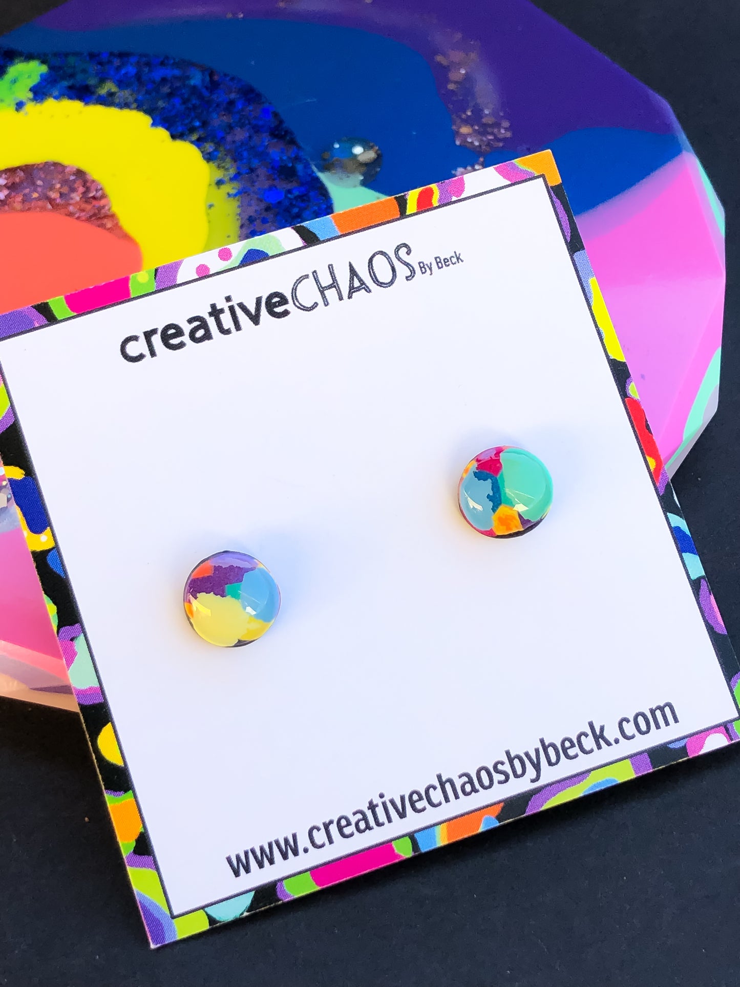 Gloss Clay Stud Earrings (12)