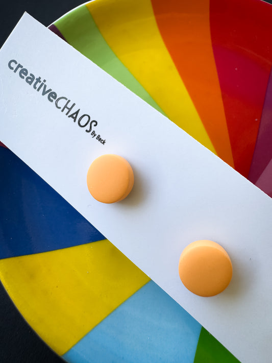 Light Orange Mini Clay Stud (64)