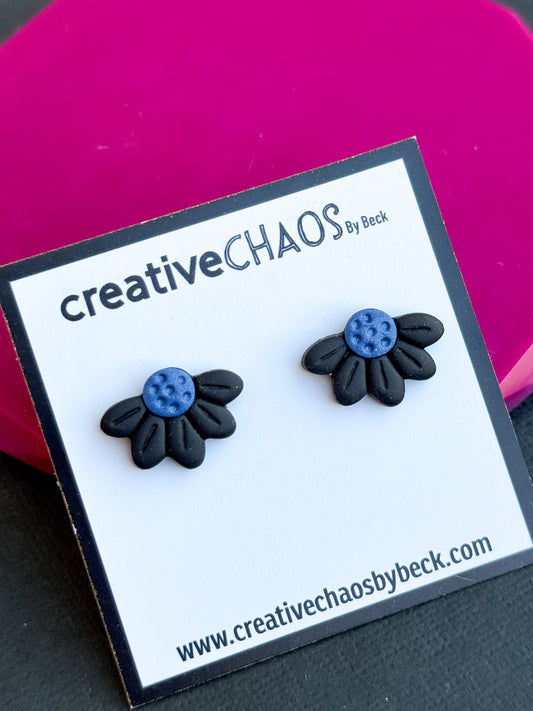 Polymer Clay Flower Stud Earrings