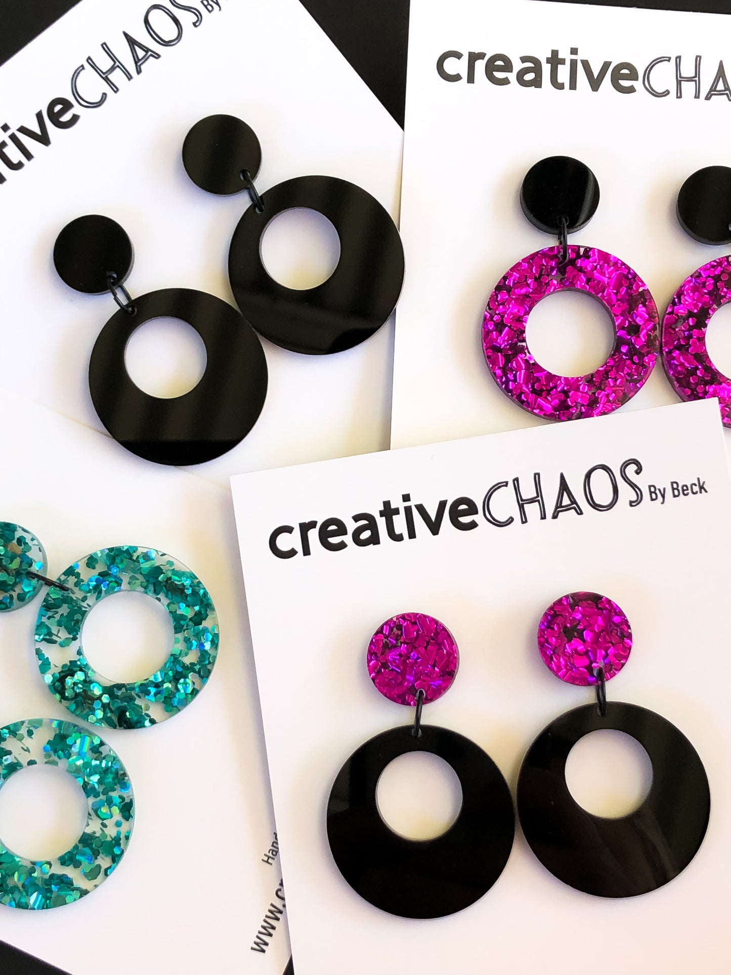 Chaos Acrylic Dangle