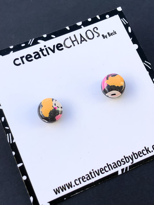 Gloss Clay Stud Earrings (10)