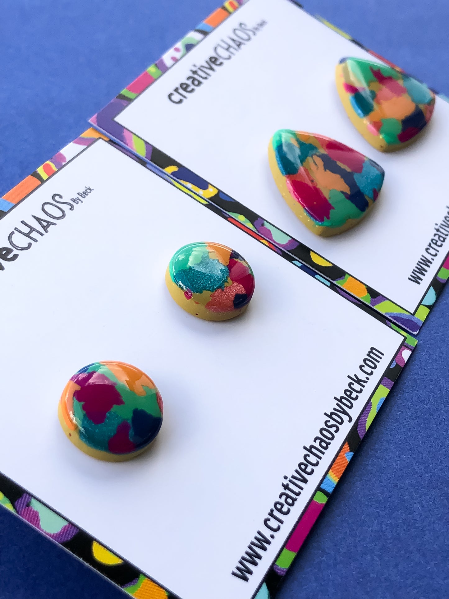 Gloss Clay Stud Earrings (42)