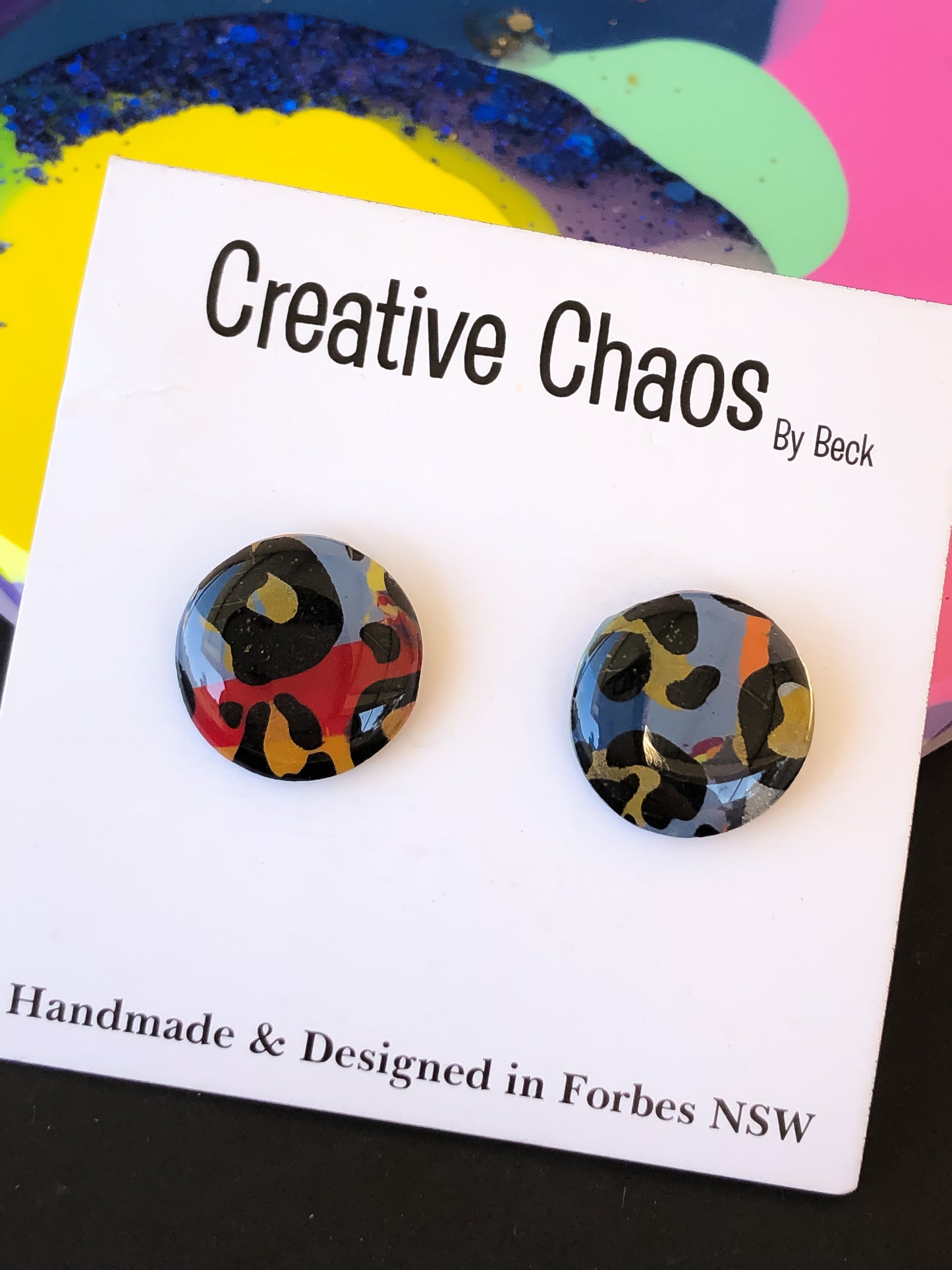 Gloss Clay Stud Earrings (6)