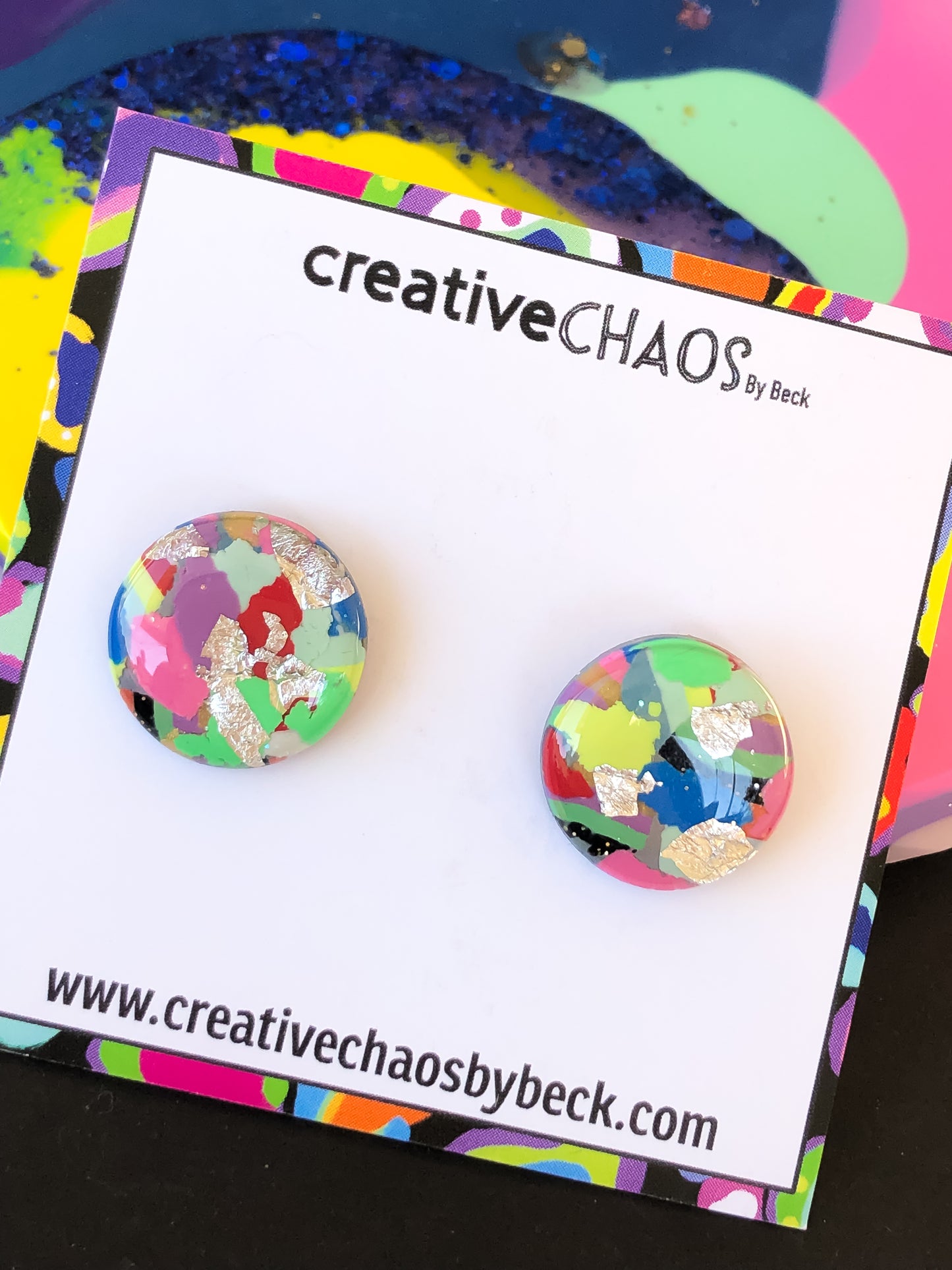 Gloss Clay Stud Earrings (10)