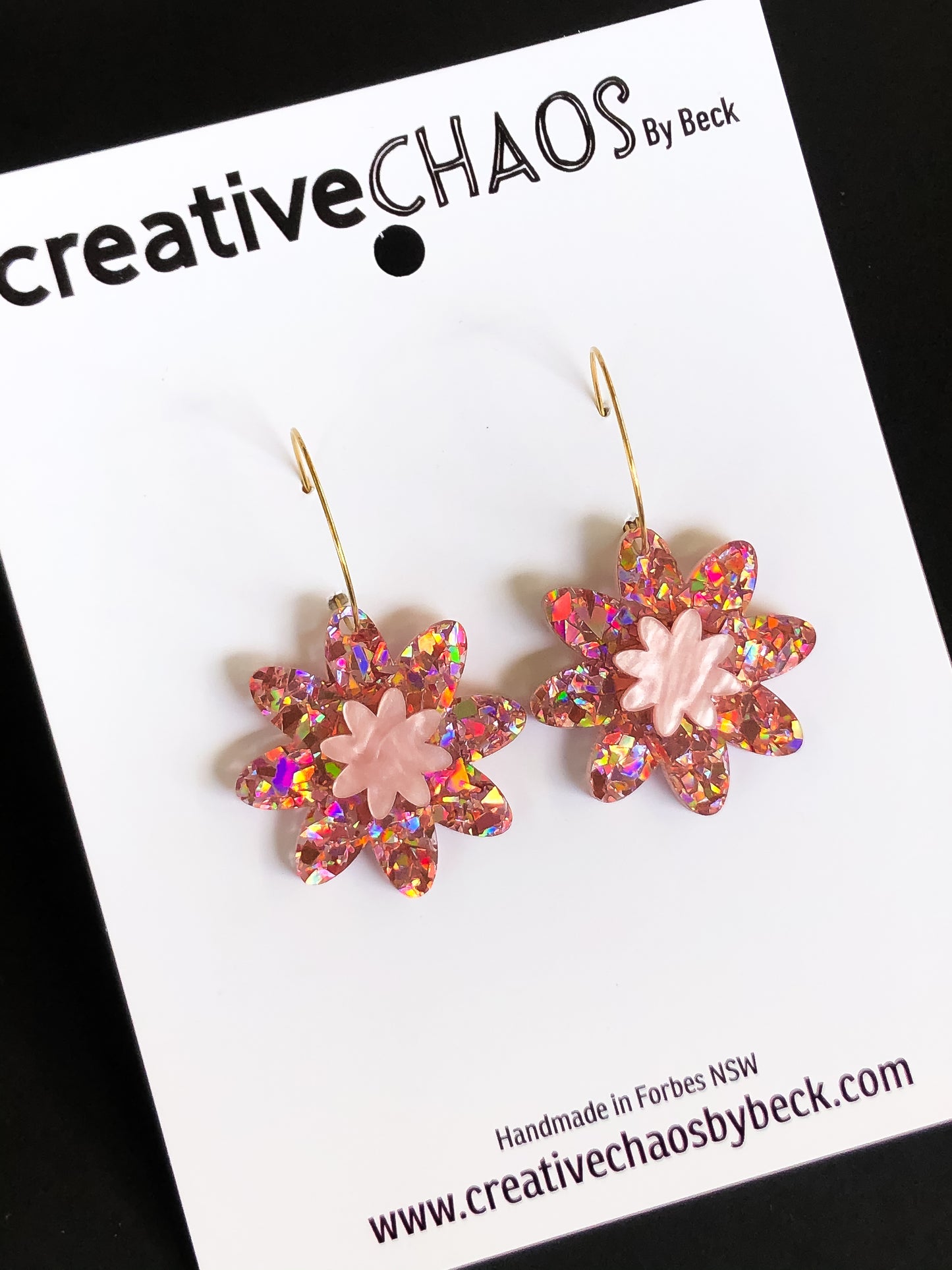 Chaos Acrylic Flower Hoop