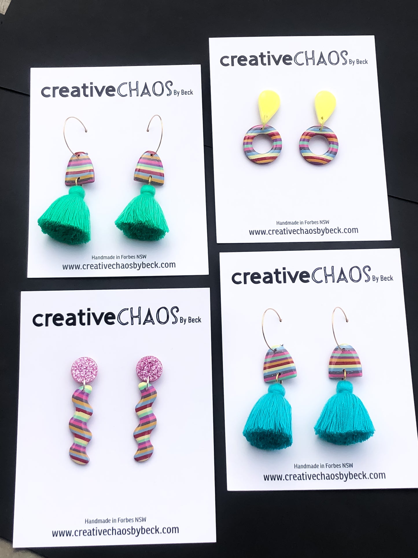 Resin Statement Hoop Earring (3)