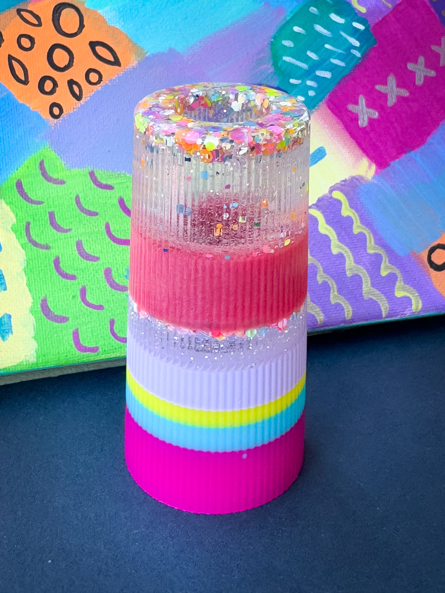 Colourful Resin Mini Vases: Glitter and Glamour 🌈✨
