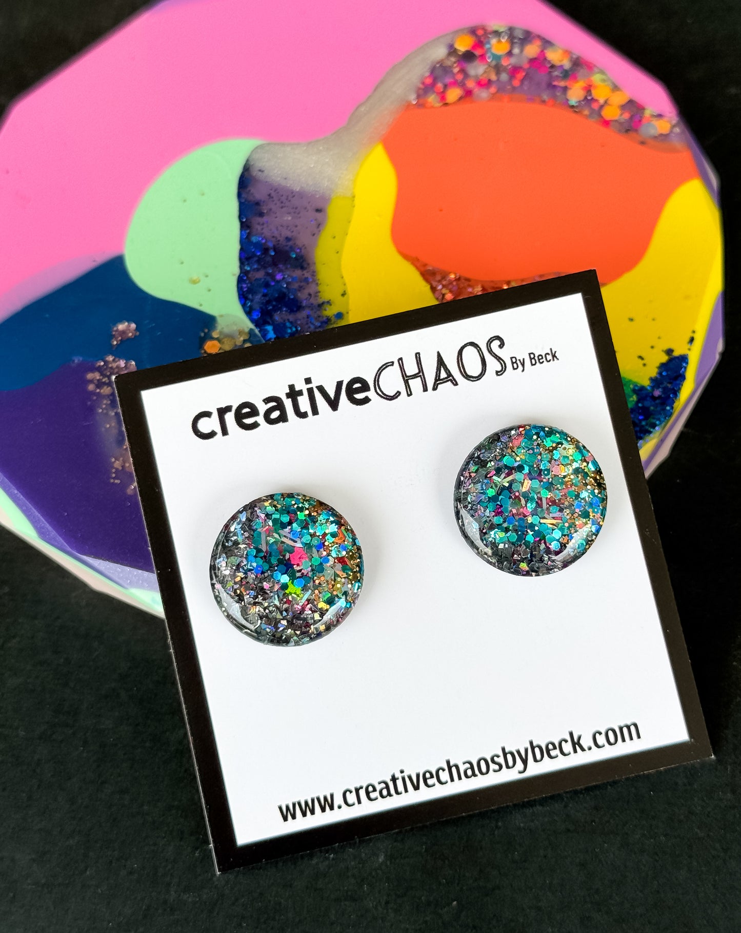 Glitter Medium Stud (18)