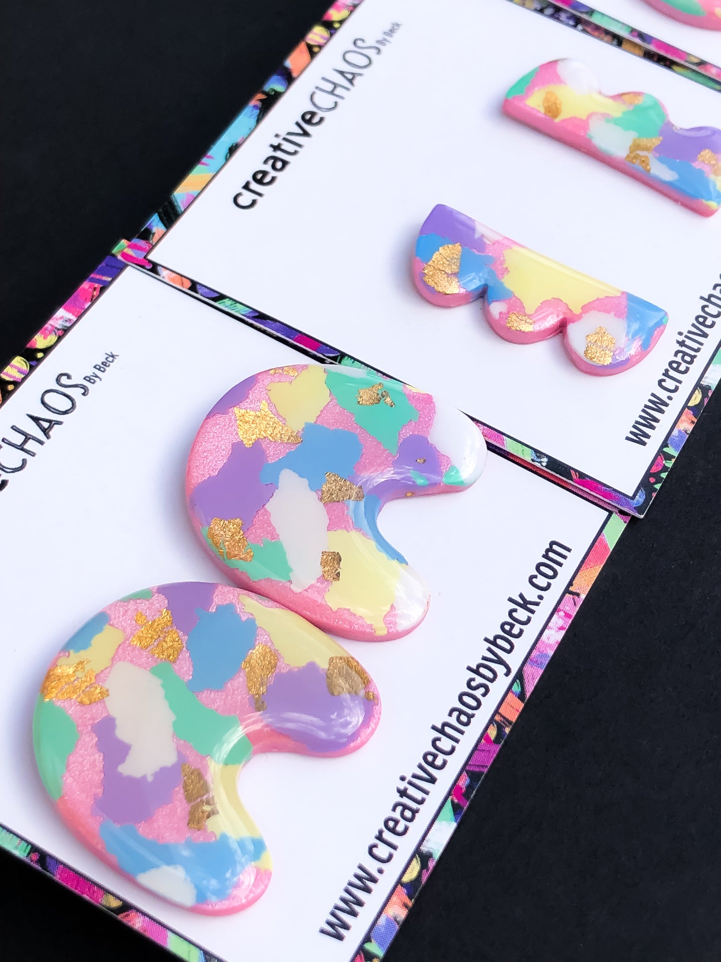 Gloss Clay Stud Earrings (15)