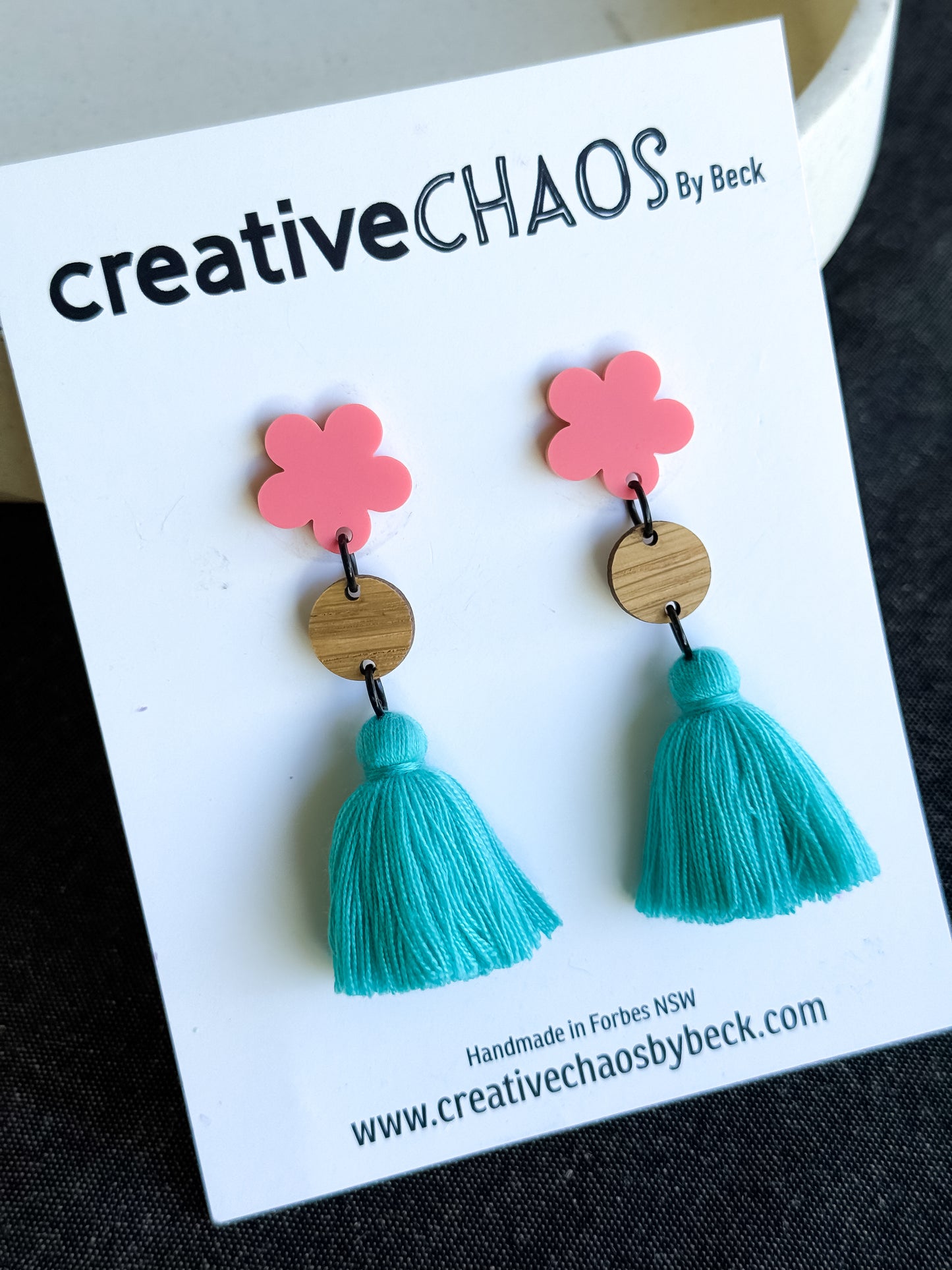 Chaos Mixed Media Dangle