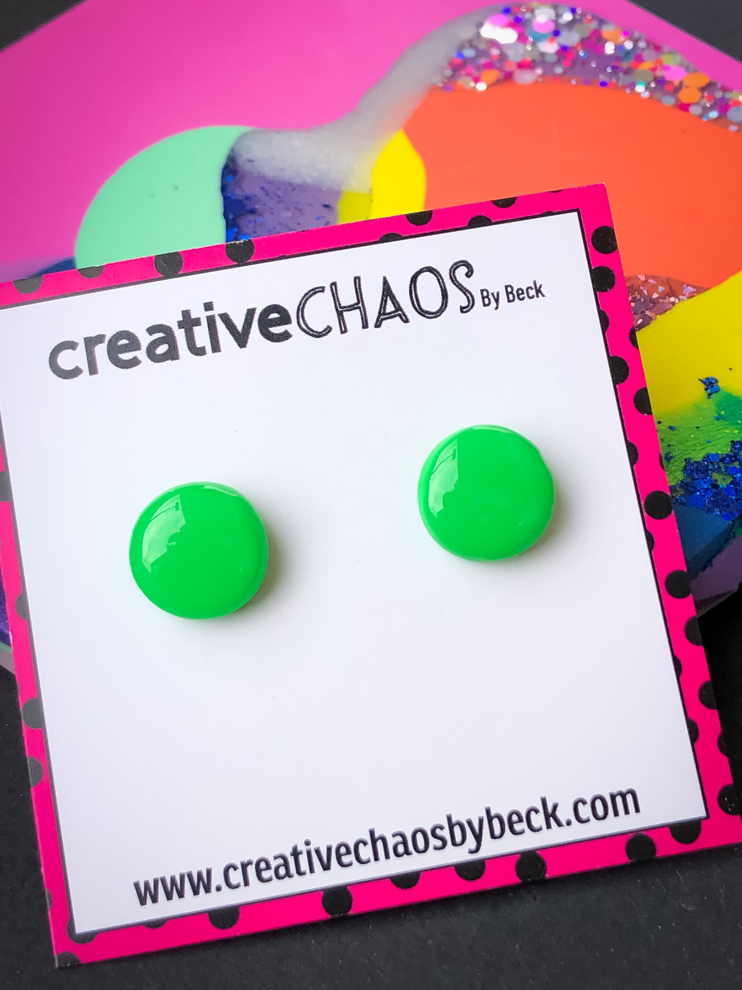 Gloss Clay Stud Earrings (62)