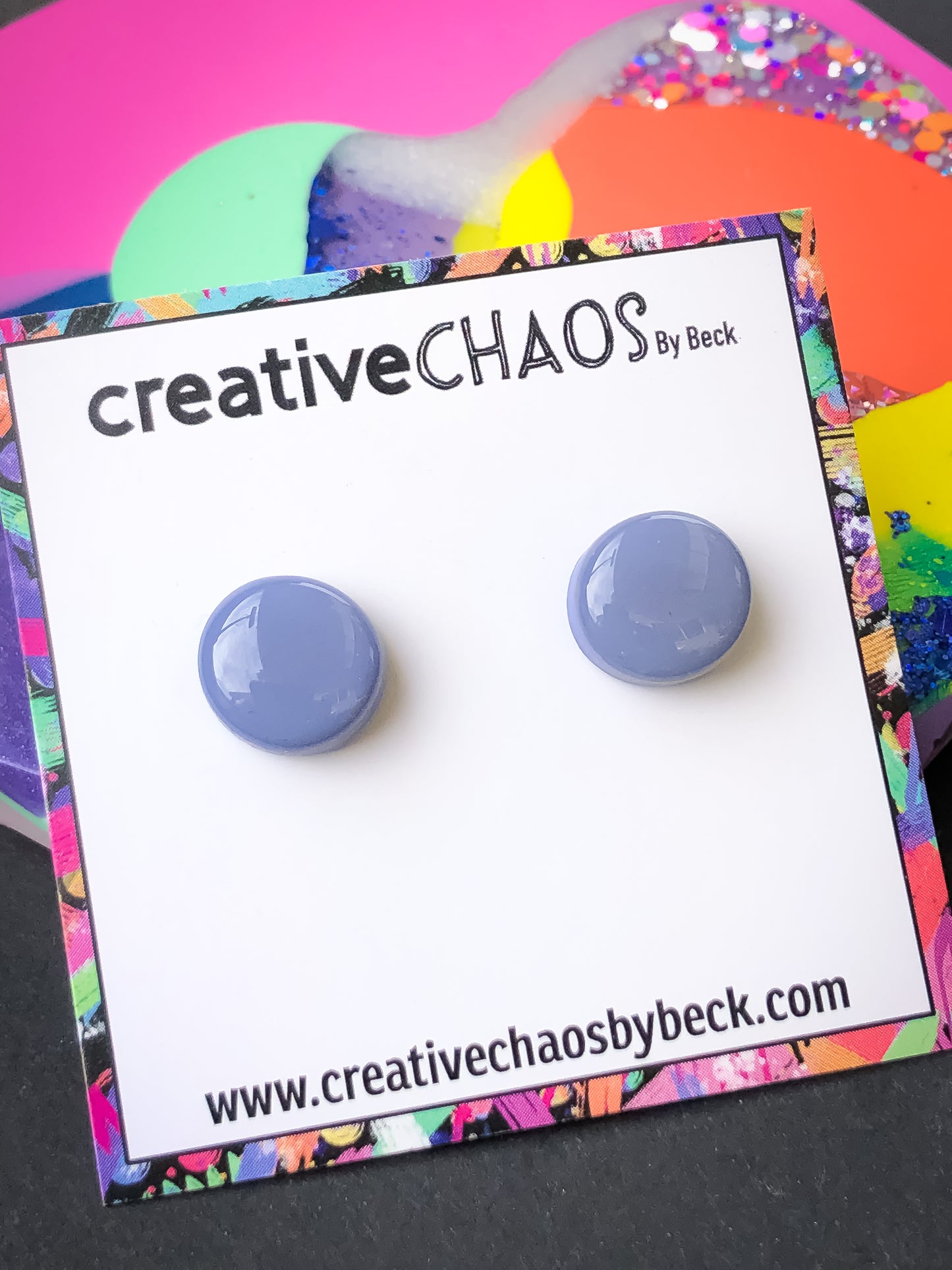 Gloss Clay Stud Earrings (61)