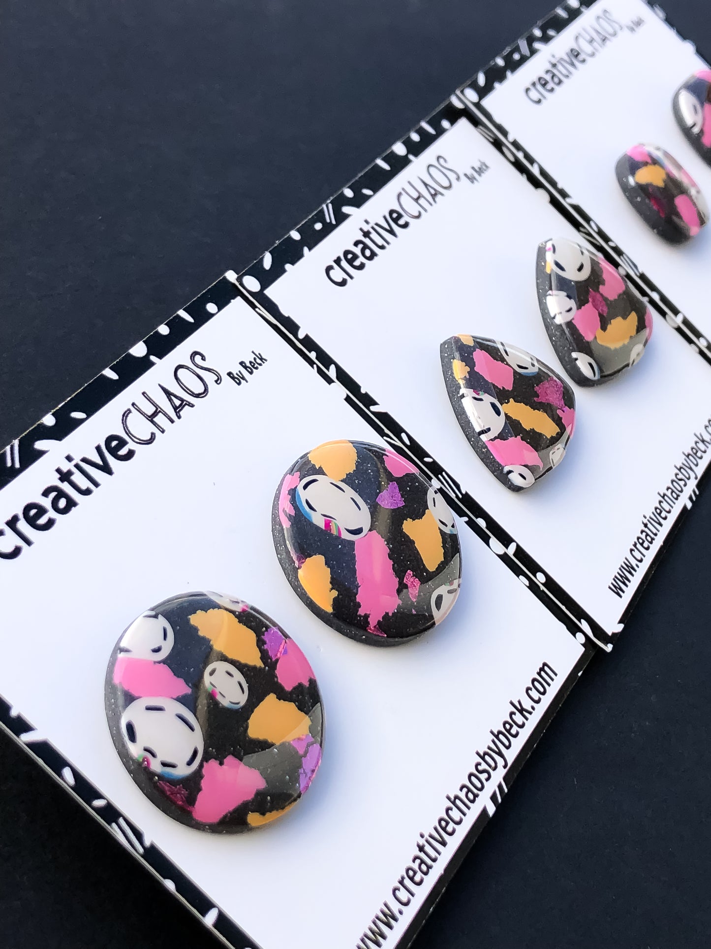 Gloss Clay Stud Earrings (56)