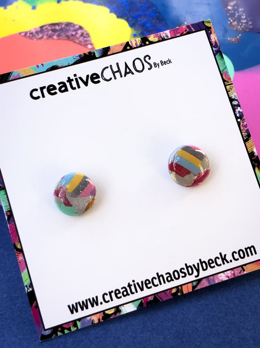 Gloss Clay Stud Earrings (19)
