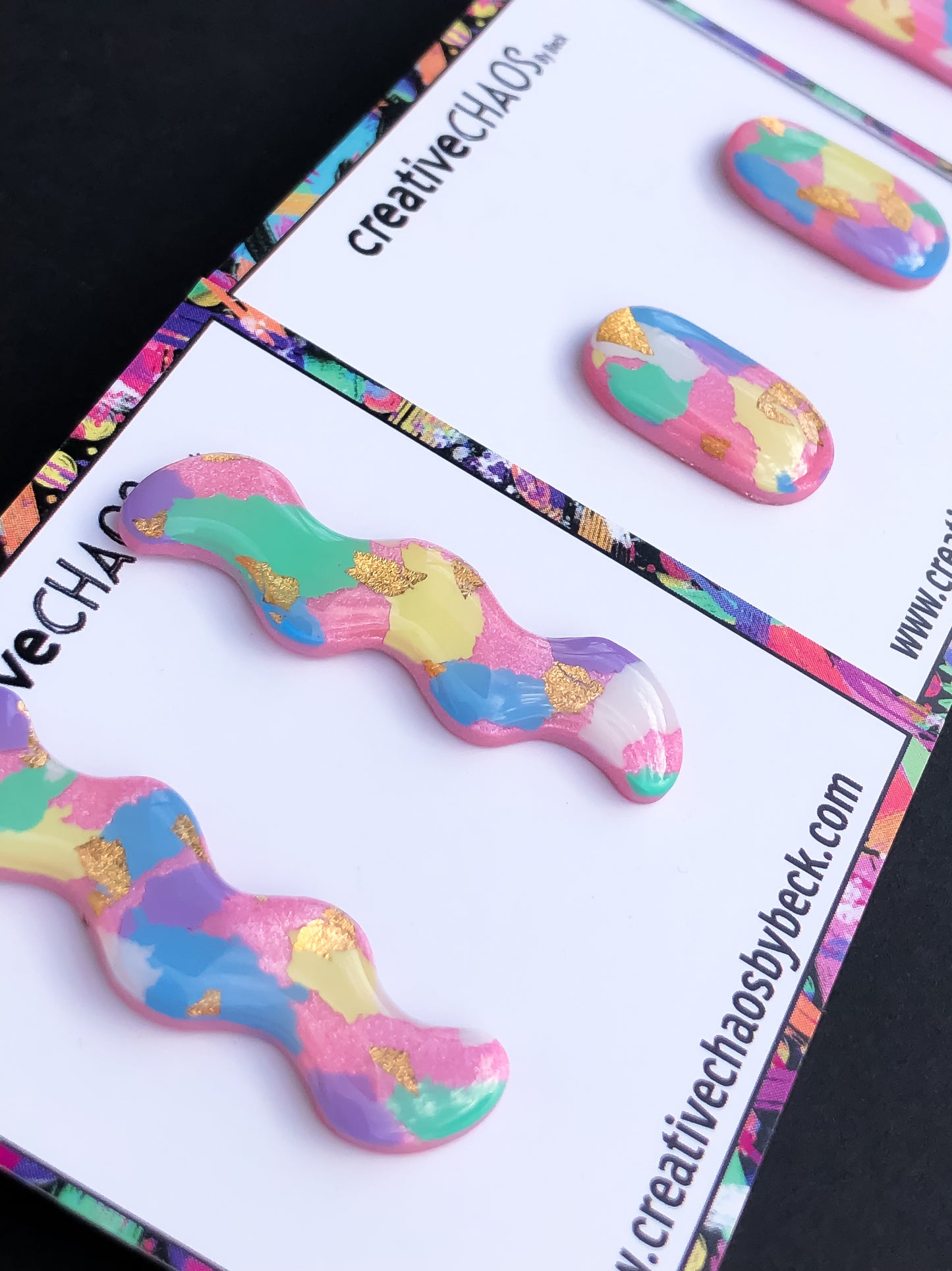 Gloss Clay Stud Earrings (13)