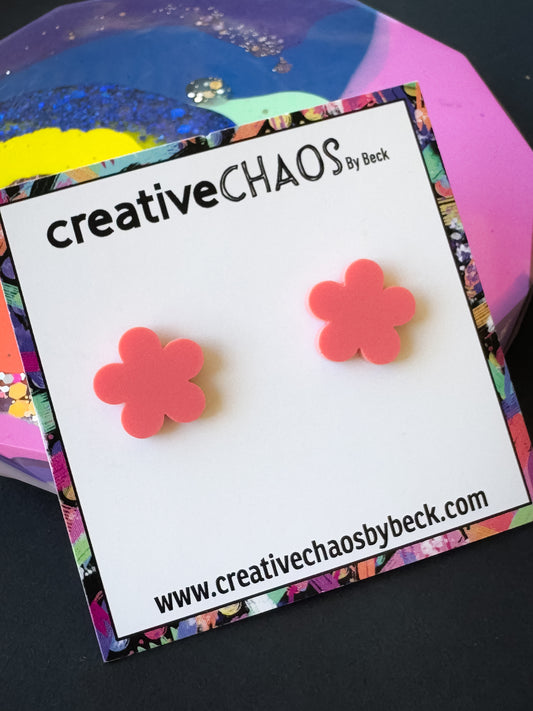 Midi Flower Acrylic Stud (6)