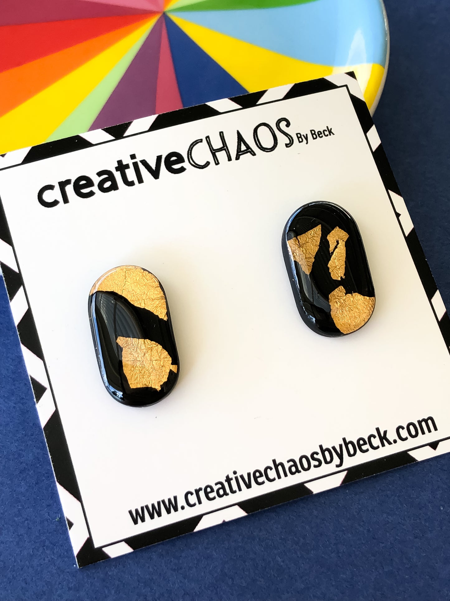 Clay + Foil Gloss Stud Earrings (34)