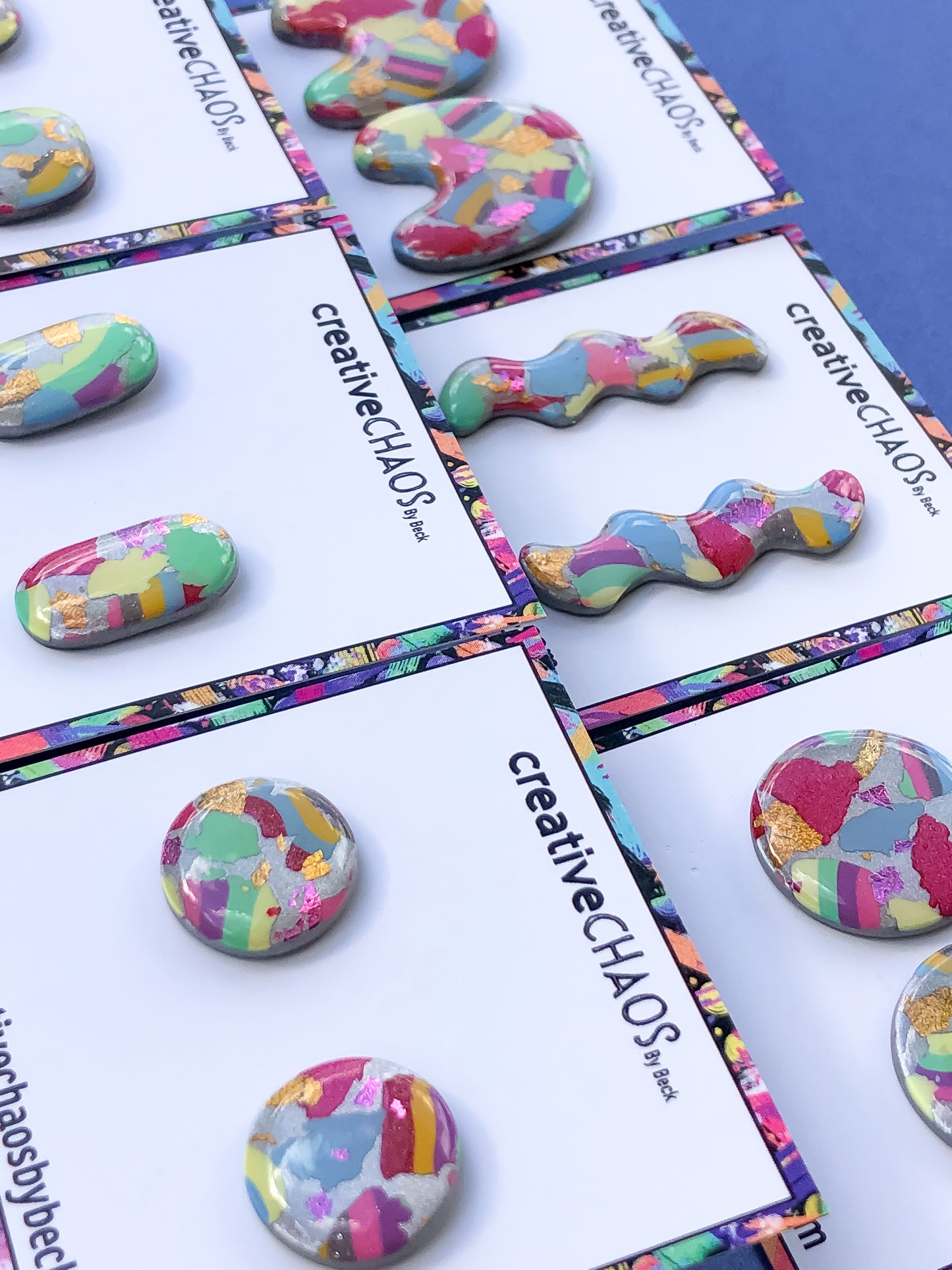 Gloss Clay Stud Earrings (19)