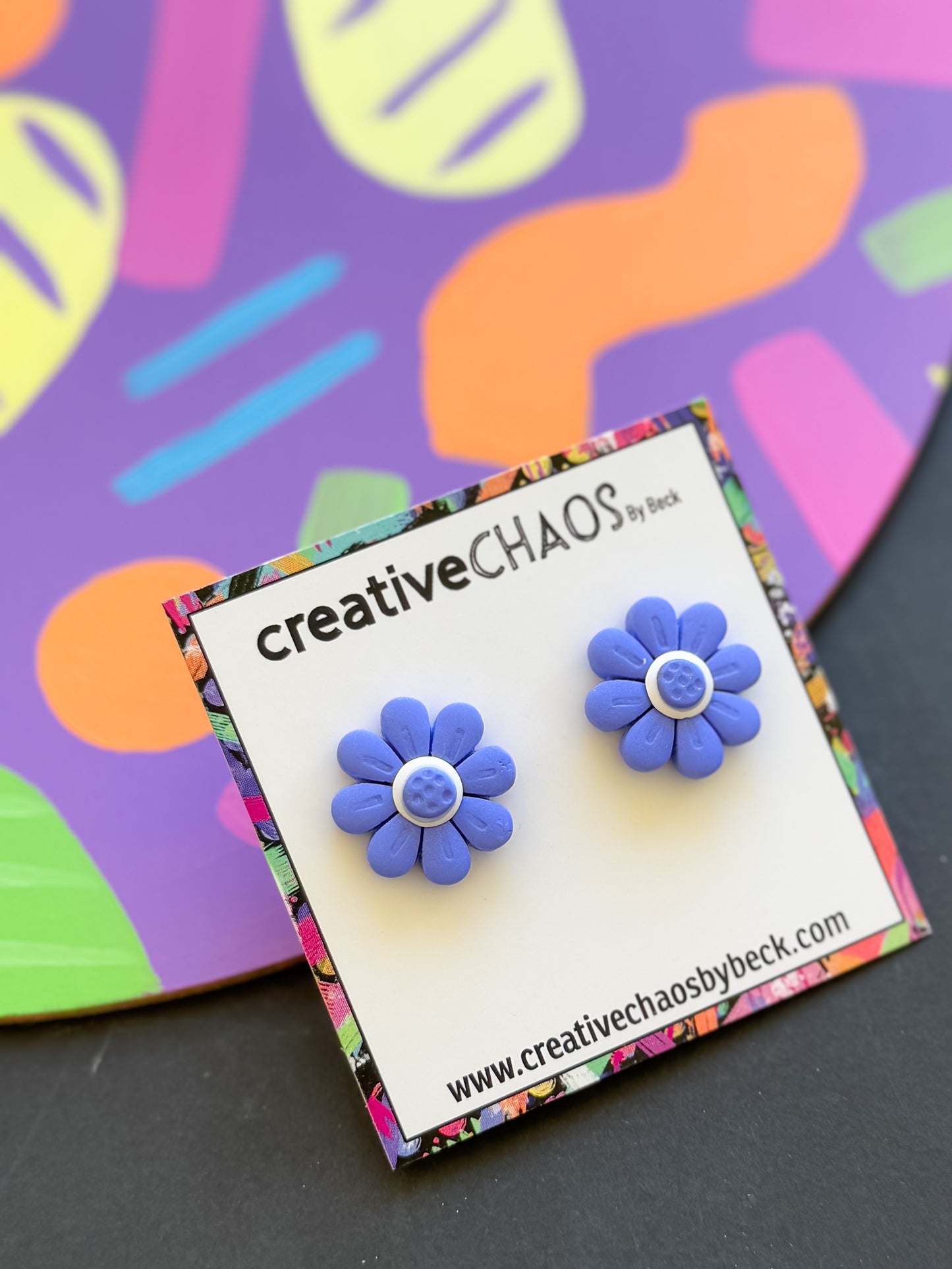 Clay Flower Stud Earrings (97)