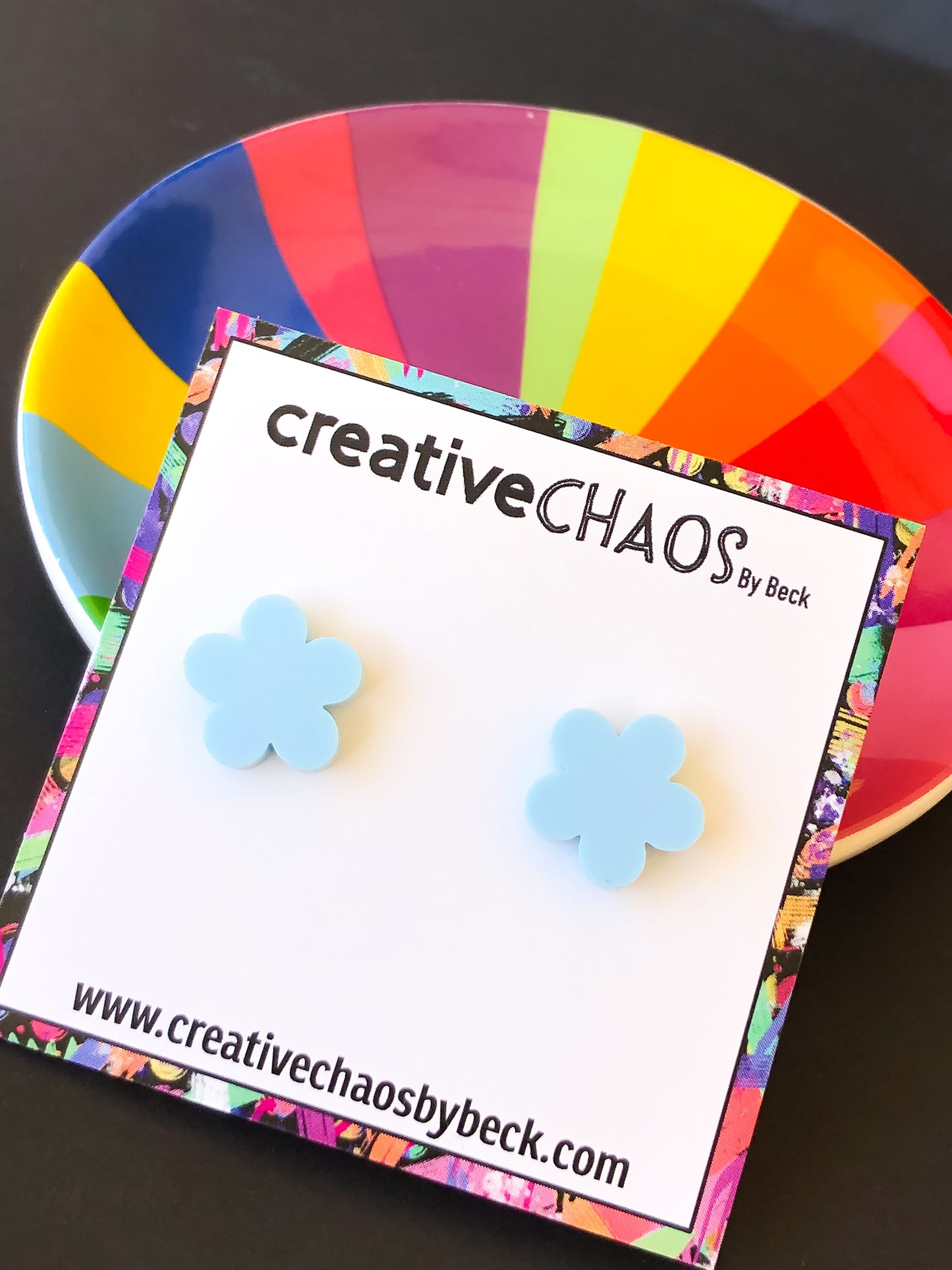 Midi Flower Acrylic Stud (5)