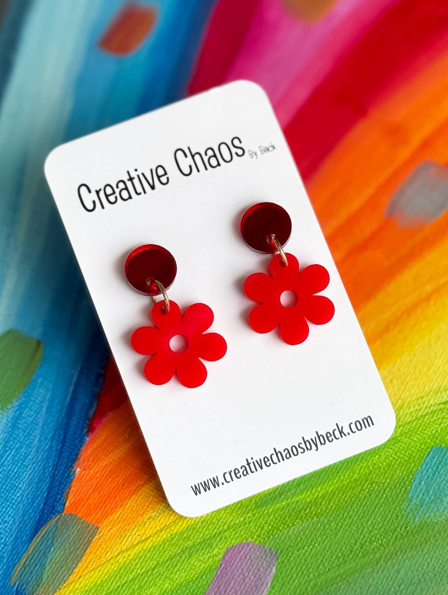 Acrylic Flower Dangle