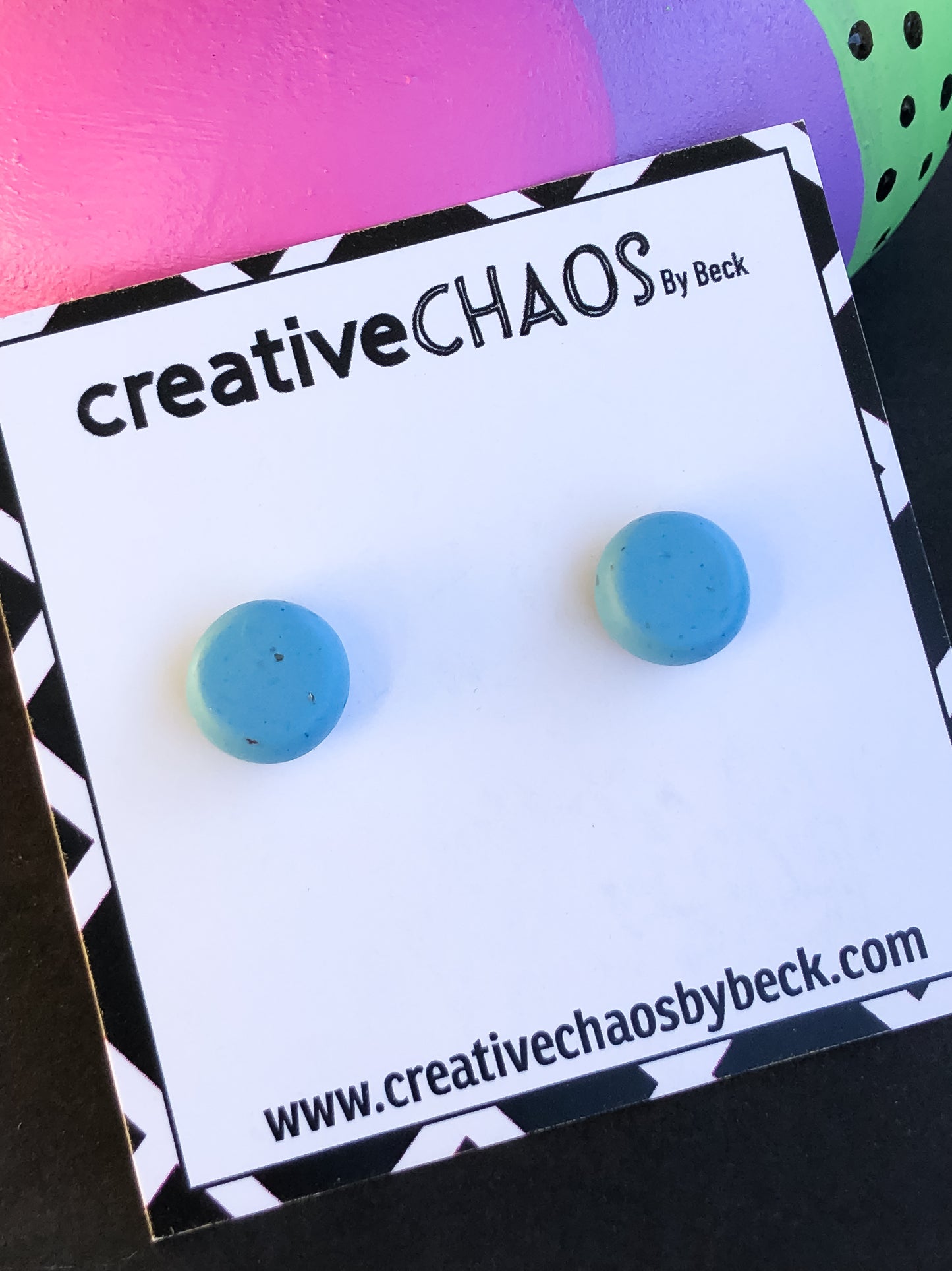 Midi Rounded Clay Stud Earrings (3)