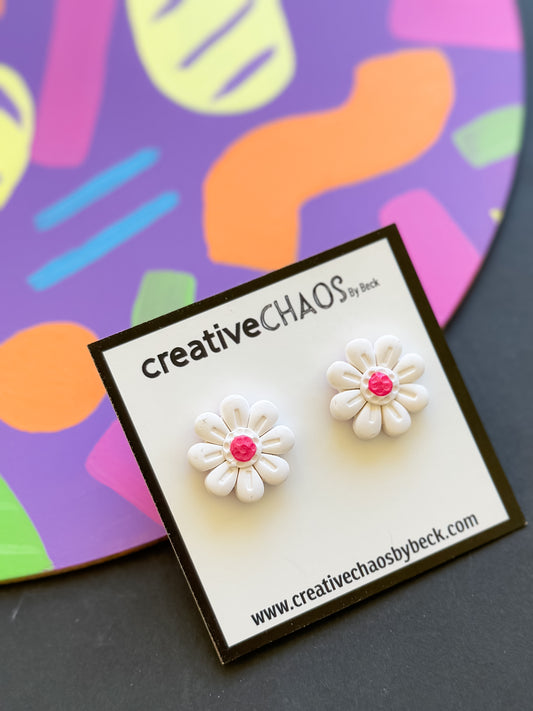 Clay Flower Stud Earrings (99)