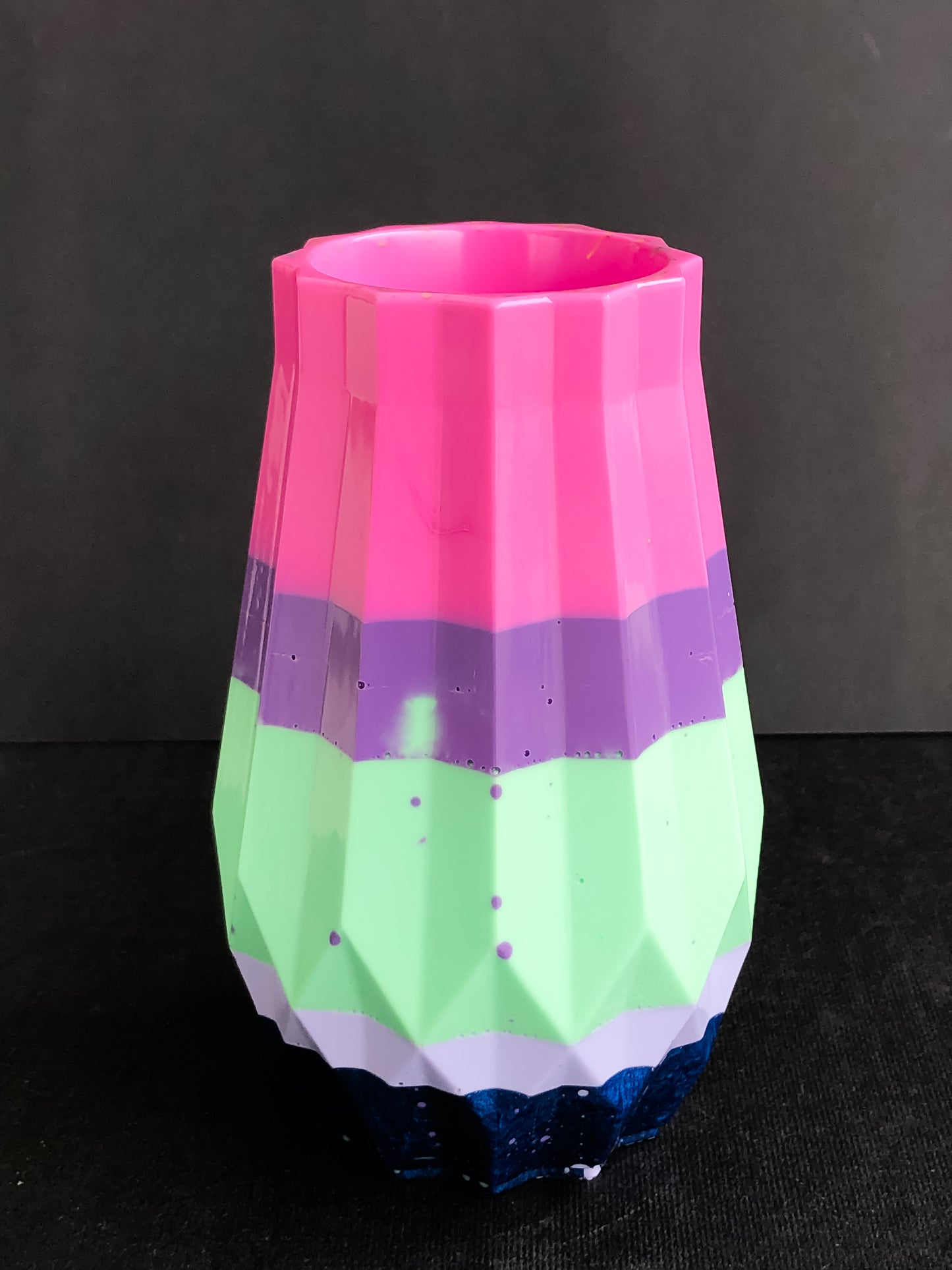 Colourful Resin Vase
