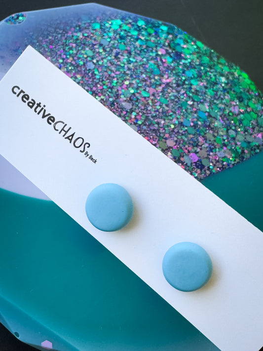 Midi Rounded Clay Stud Earrings (94)