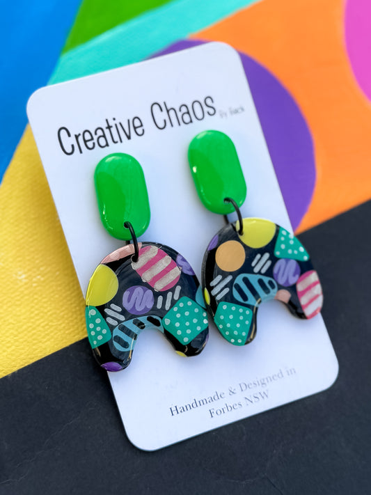 Polymer Clay Dangle Earrings (16)