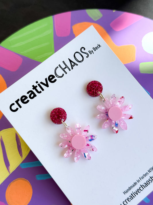 Acrylic Flower Dangle