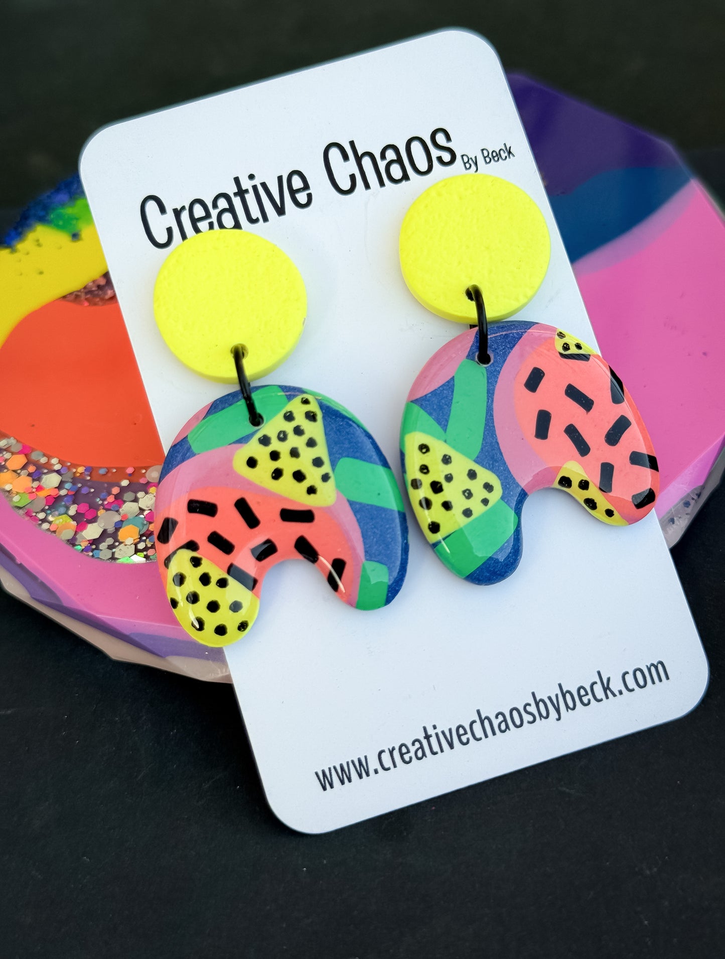 Polymer Clay Dangle Earrings