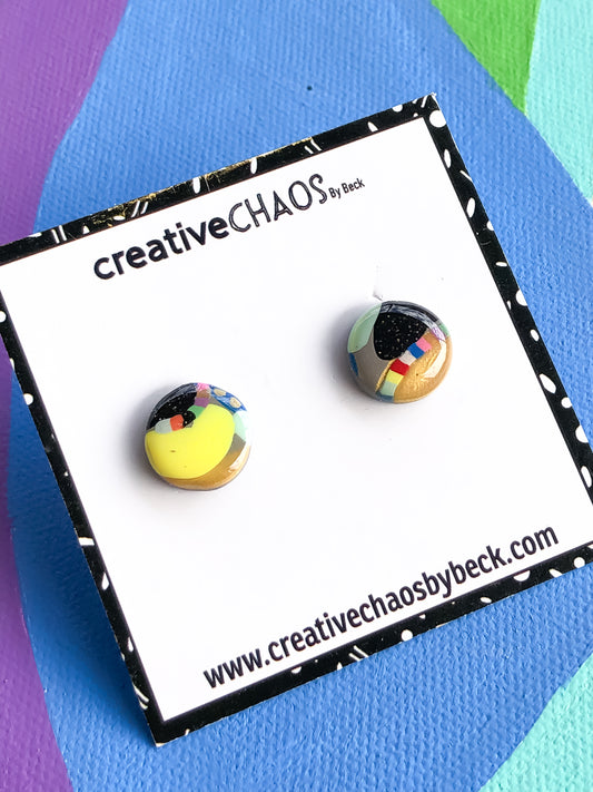 Gloss Clay Stud Earrings (34)
