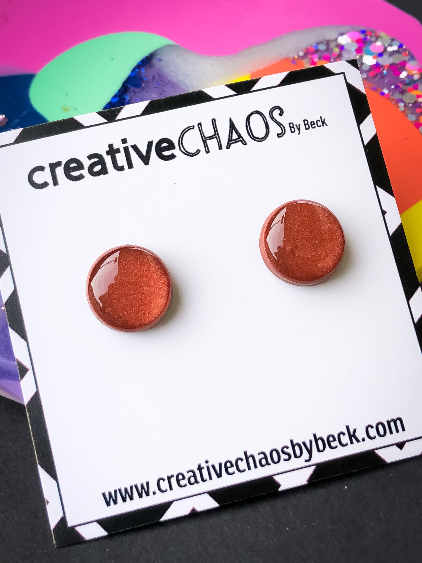 Gloss Clay Stud Earrings (57)