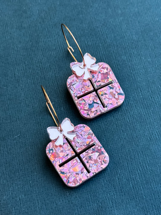 Christmas Present Hoop Earrings (18)