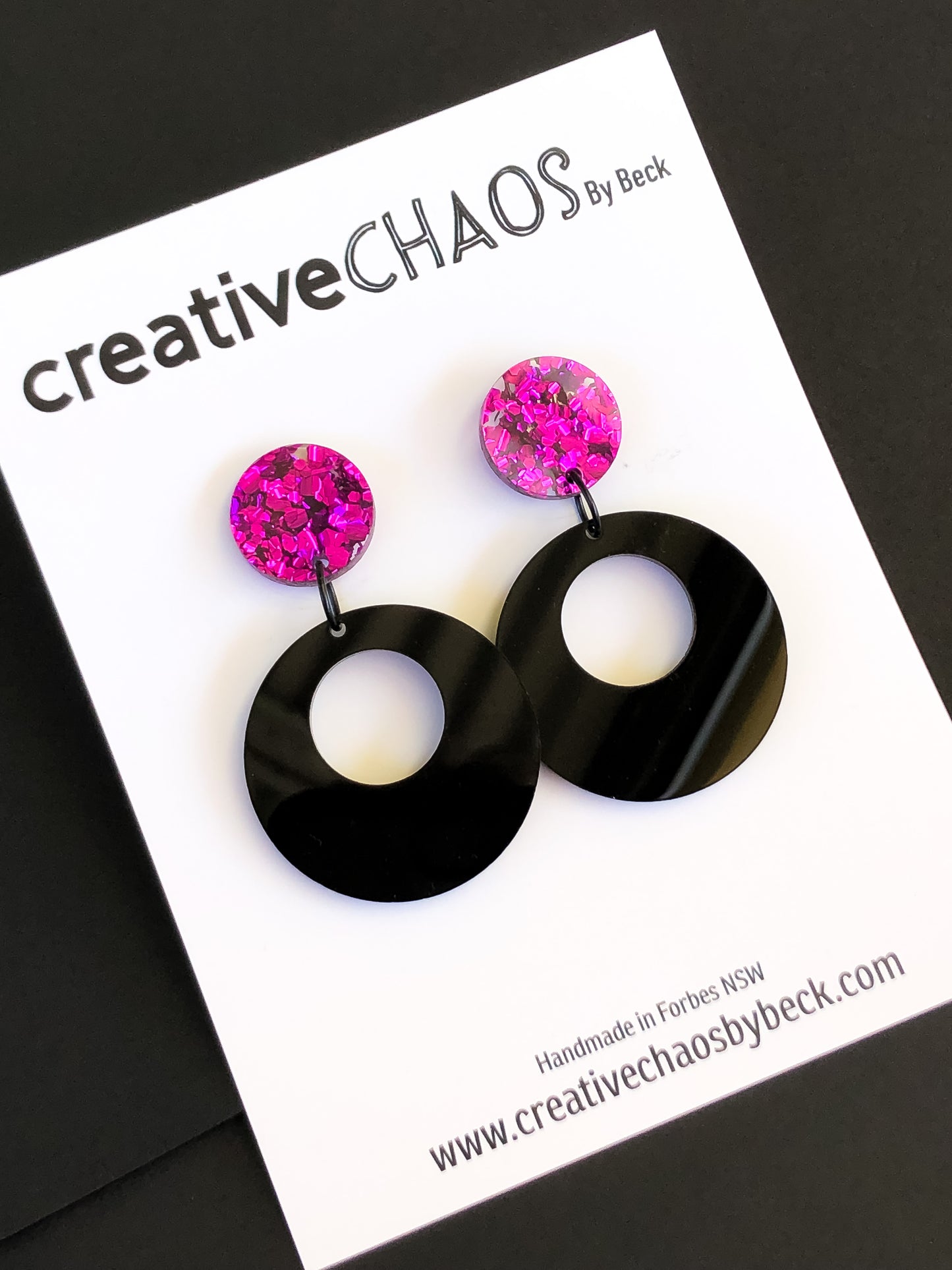 Chaos Acrylic Dangle