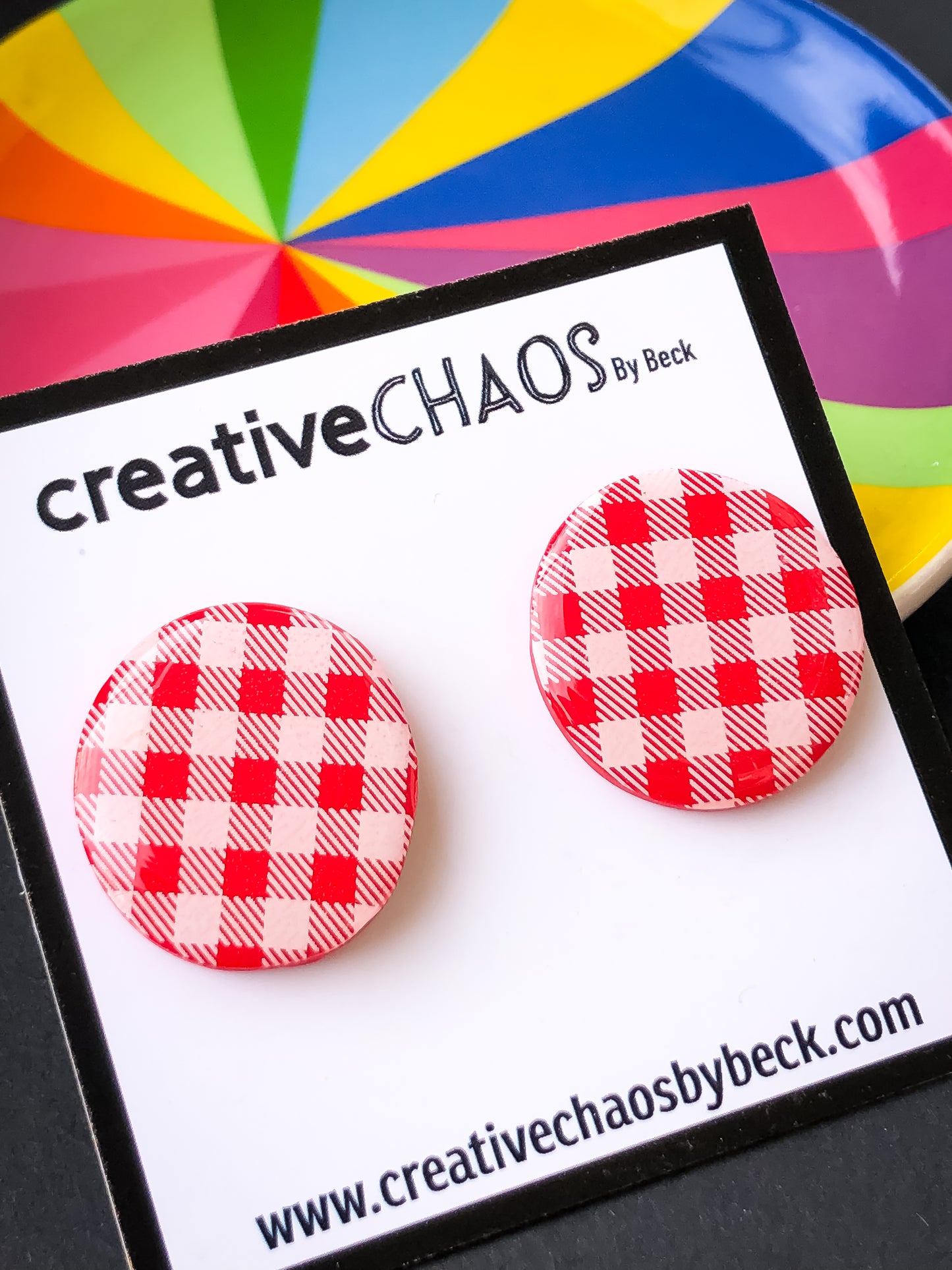 Gloss Clay Stud Earrings (21)