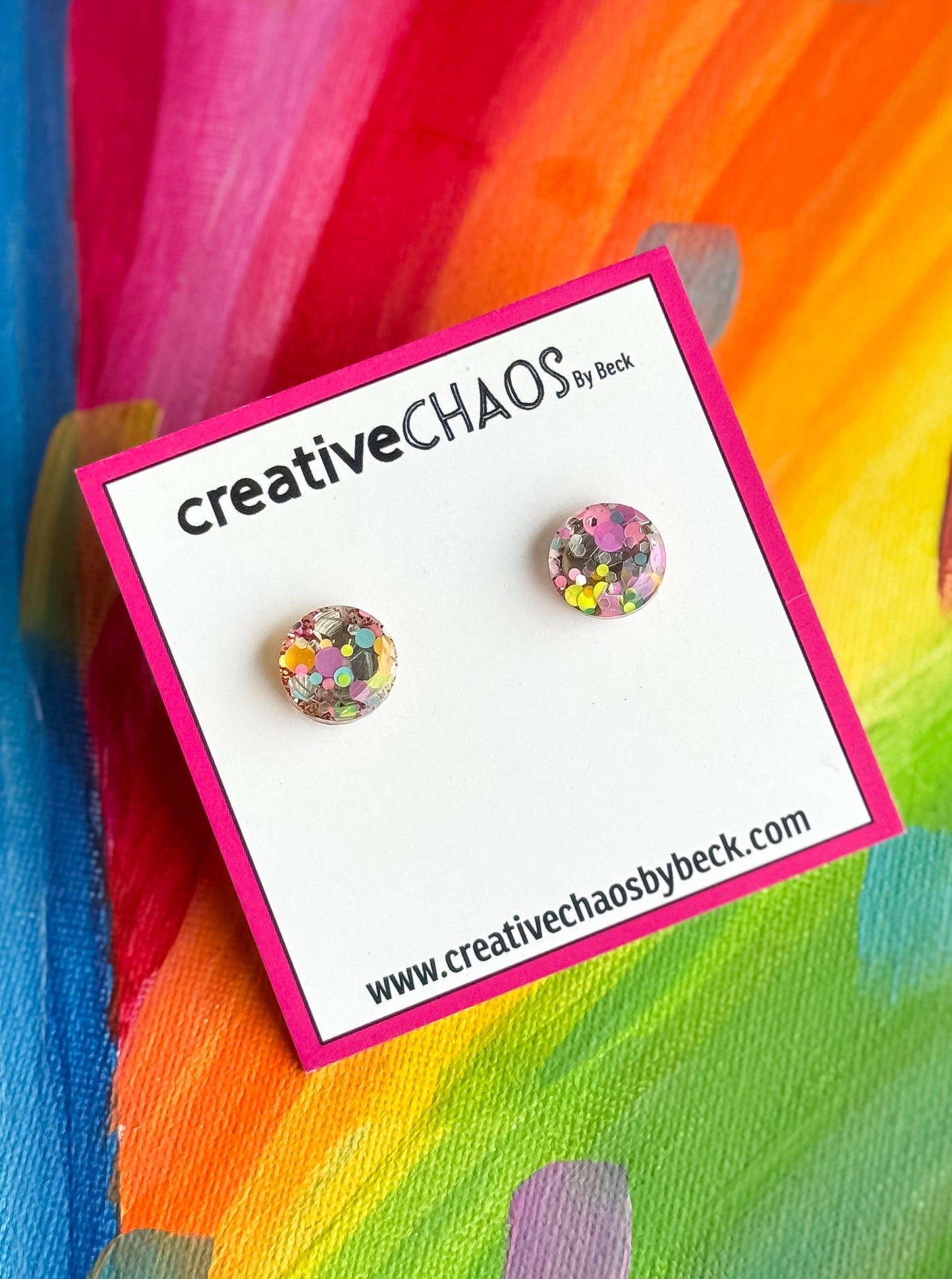 Glitter 12mm Stud