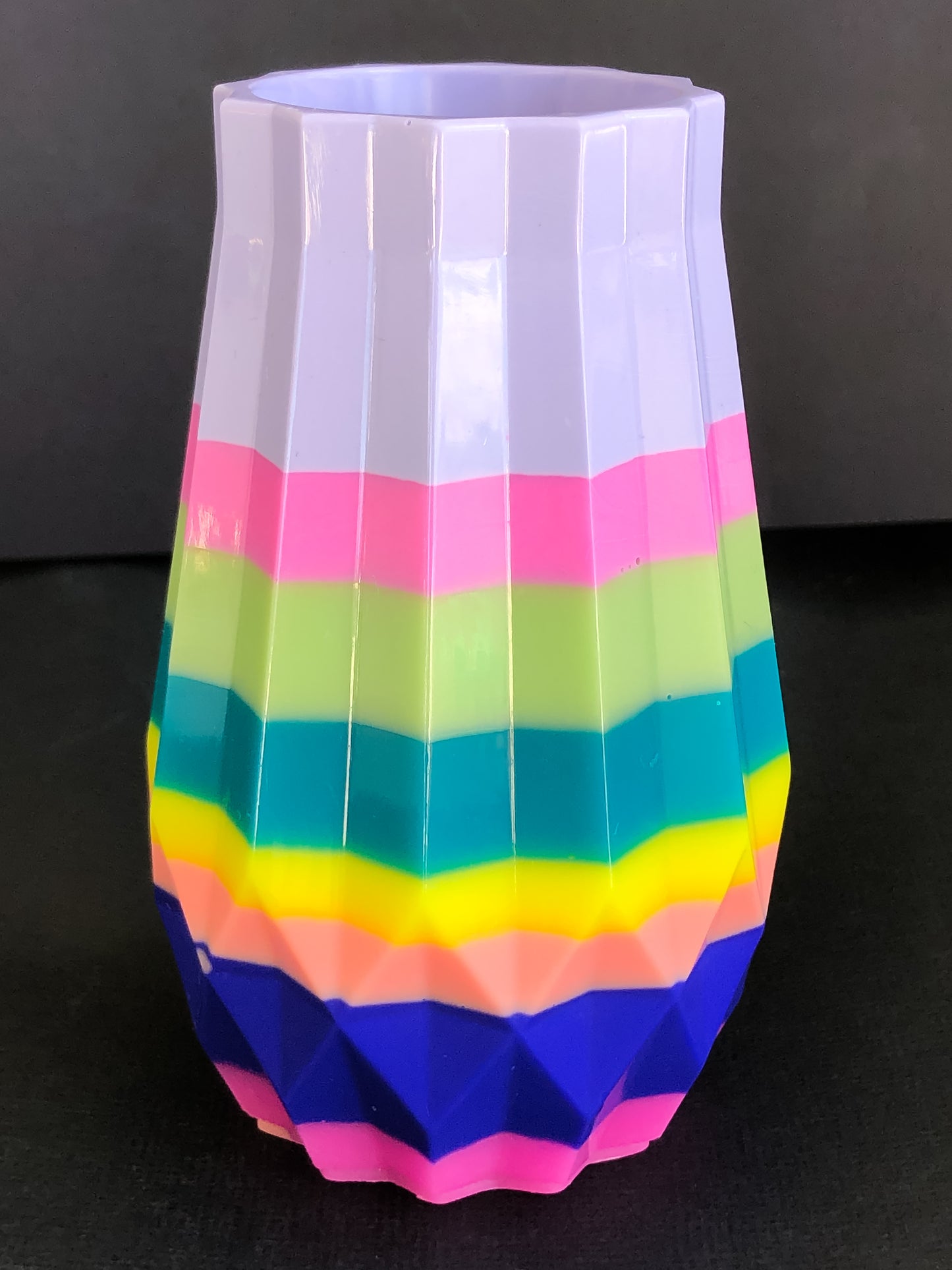 Colourful Resin Vase
