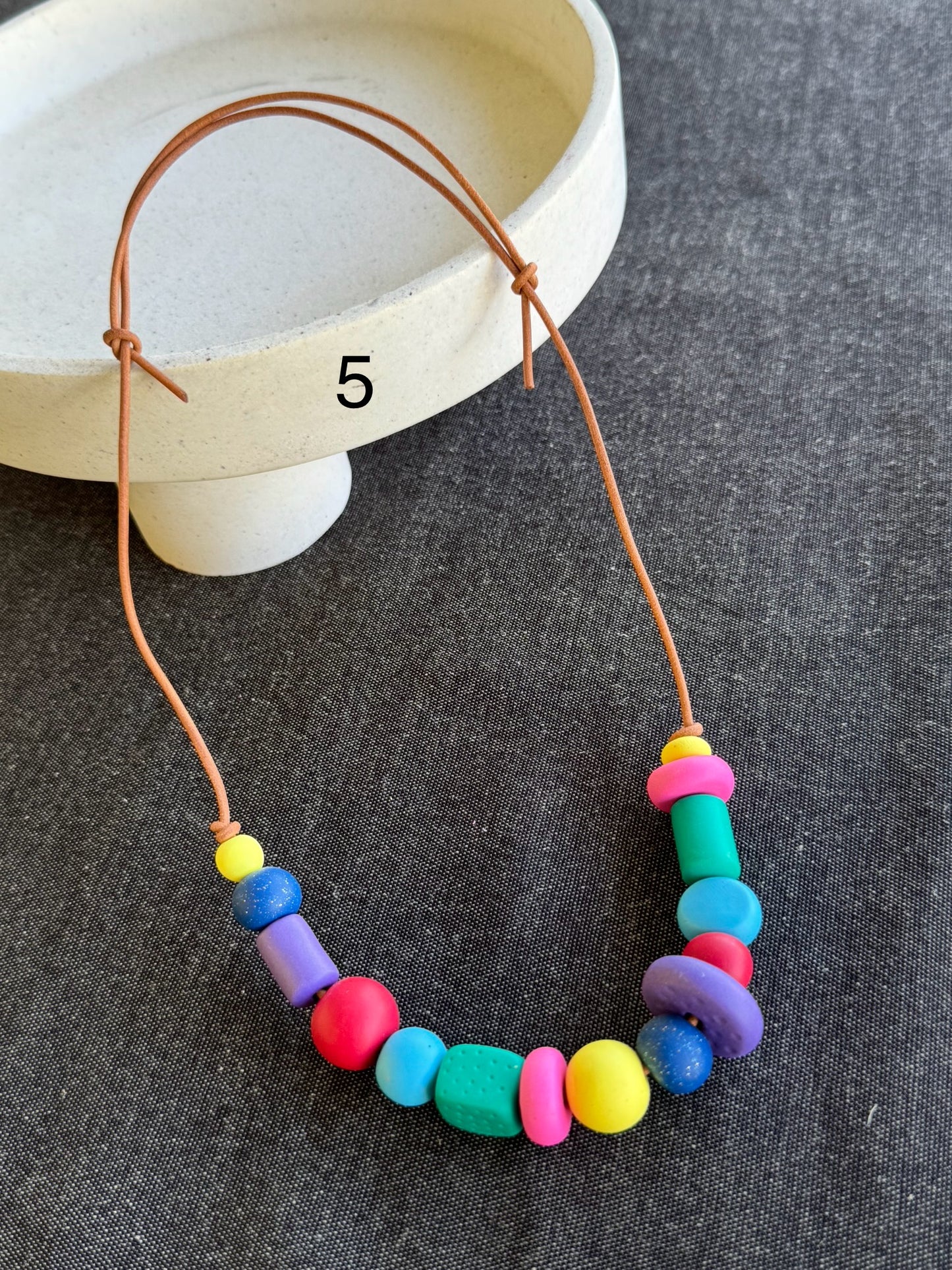 Polymer Clay Necklace (5)