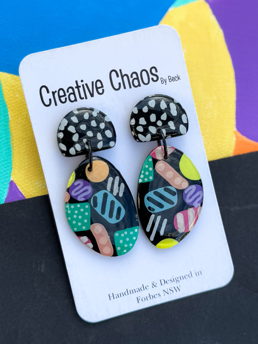 Polymer Clay Dangle Earrings (20)