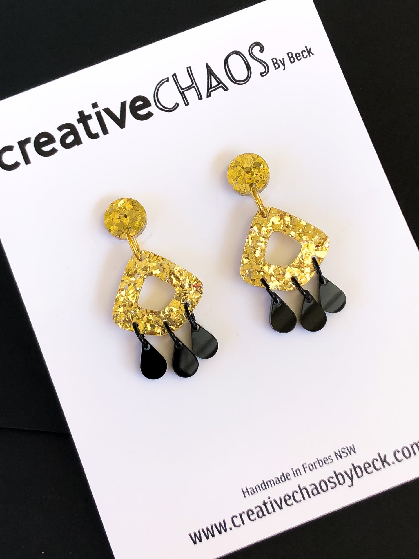 Chaos Acrylic Dangle