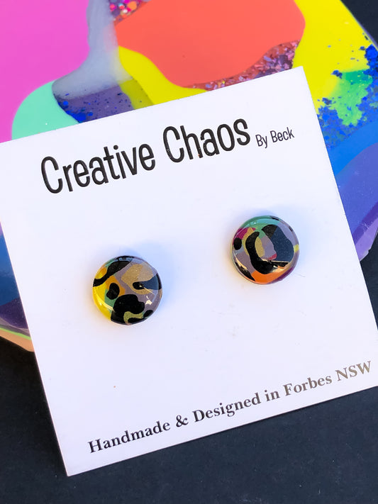 Gloss Clay Stud Earrings (13)