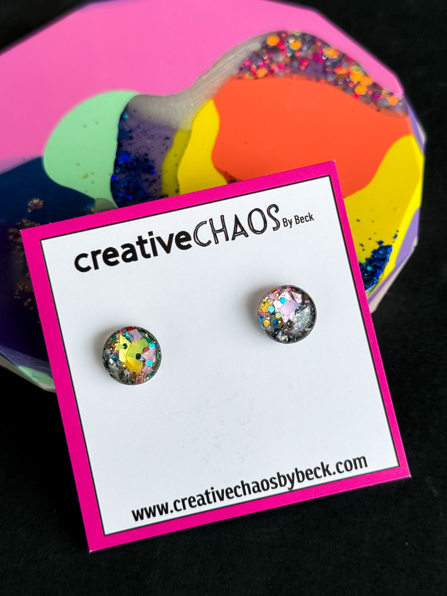 Glitter Mini Stud (2)