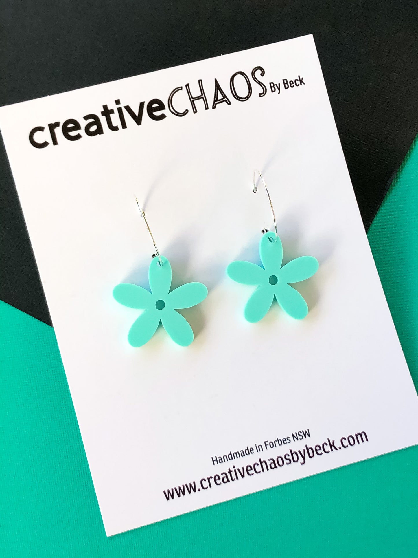 Chaos Acrylic Flower Hoop
