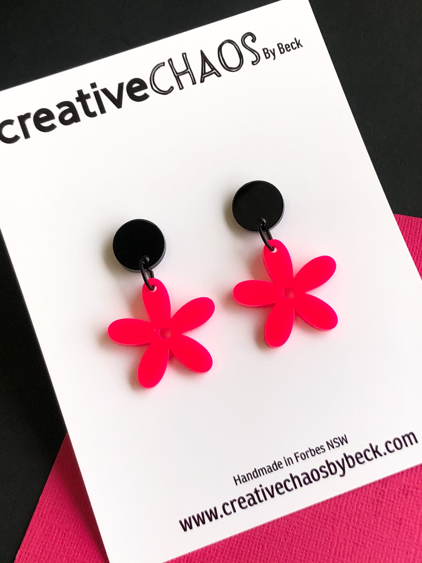 Chaos Acrylic Flower Dangle