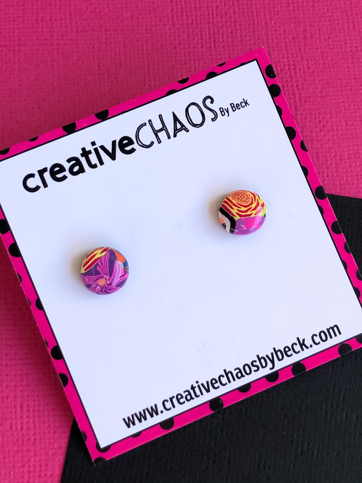 Mini Resin Stud Earring
