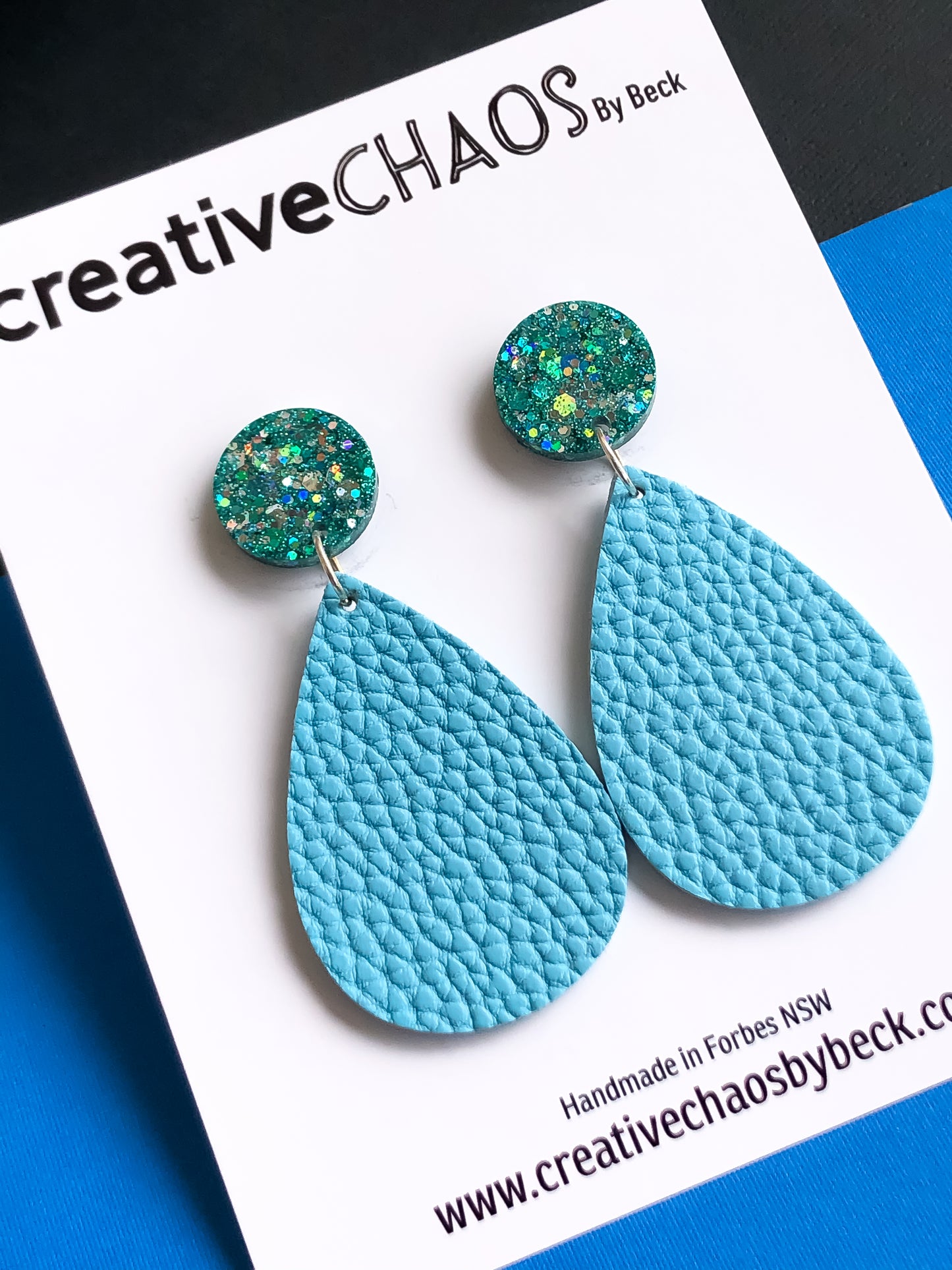 Blue Drop Dangle